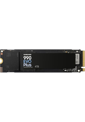 Твердотільний накопичувач SSD 4Tb, Samsung 990 Evo Plus, PCI-E 5.0 x2, M.2 2280, 3D TLC, 7250/6300 МБ/с (MZ-V9S4T0BW)