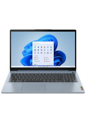 Ноутбук 15" Lenovo ideapad 3 15IAU7 (82RK018YRA) Blue 15.6" (1920x1080, IPS, 60Hz), Intel Core i5-1235U (10x1,3-4,4GHz), 16Gb DDR4, SSD 512Gb, Intel Iris Xe, Web, Wi-Fi 6, BT 5.2, 1xType-C/1xUSB3.2/1xUSB2.0, HDMI, 45Wh, noOS