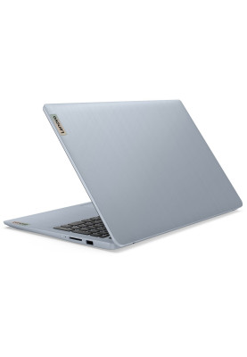 Ноутбук 15" Lenovo ideapad 3 15IAU7 (82RK018YRA) Blue 15.6" (1920x1080, IPS, 60Hz), Intel Core i5-1235U (10x1,3-4,4GHz), 16Gb DDR4, SSD 512Gb, Intel Iris Xe, Web, Wi-Fi 6, BT 5.2, 1xType-C/1xUSB3.2/1xUSB2.0, HDMI, 45Wh, noOS