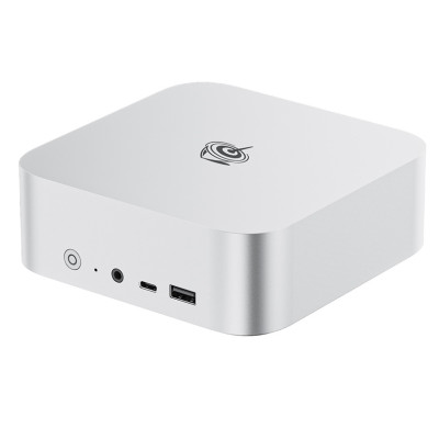 Неттоп Beelink SER8, Silver, Core Ultra 5 125H (14x3.6-4.5 GHz), 32Gb DDR5 5600 MHz SO-DIMM (2/2), 1Tb SSD NVMe, 1xM.2 2280, Arc Graphics, WiFi 6, Bluetooth 5.2, GLan, 2xUSB 3.2, 2xType-C, HDMI/DP, Windows 11 Pro, кріплення VESA (BLSER8125H321BK)