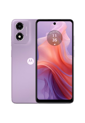 Смартфон Motorola E14, Pastel Purple, 6.56" (1612x720, 90 Гц, IPS), Unisoc Tiger T606 (8 ядер), Mali-G57 MP1, 2Gb, 64Gb, 13Mp + 5Mp, WiFi 6, Bluetooth 5.0, Type-C, 5000 mAh, Android 14 (PB3E0002UA)