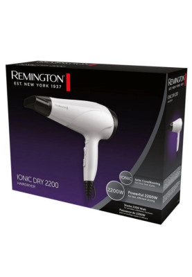 Фен Remington D3194, White/Black, 2200W, 2 швидкості, 3 режими, іонізація, стандартний концентратор (11мм) (45760560100)