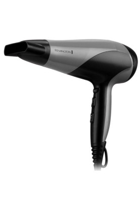 Фен Remington D3190S, Black, 2200W, 2 швидкості, 3 режими, іонізація, стандартний концентратор (11мм), дифузор (45761560100)
