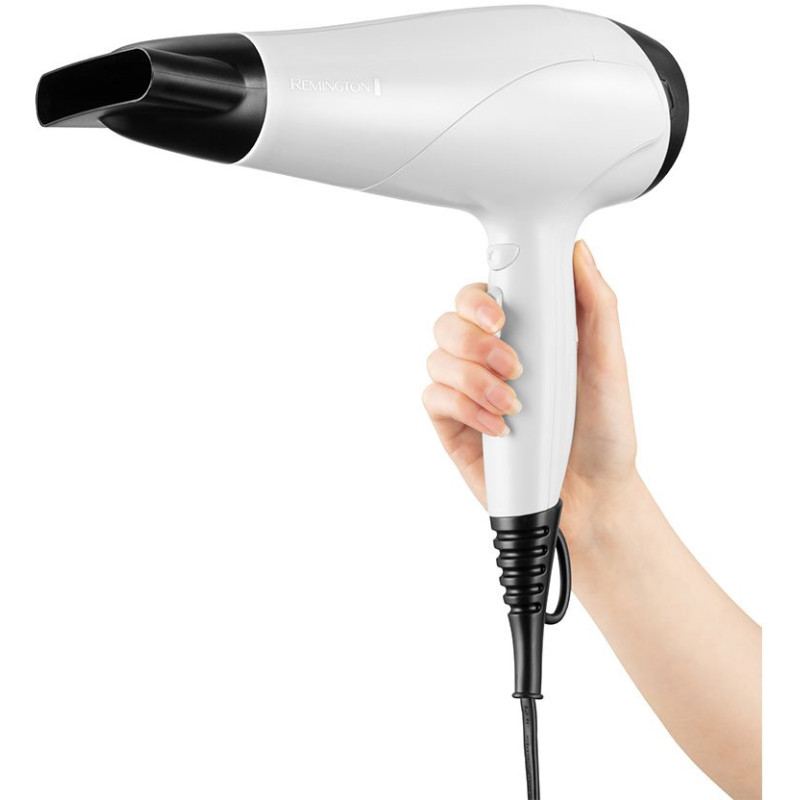 Фен Remington D3194, White/Black, 2200W, 2 швидкості, 3 режими, іонізація, стандартний концентратор (11мм) (45760560100)