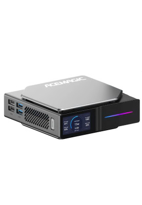 Неттоп Firebat S1, Black, N100 (4x3.4 GHz, 6 Вт), 8Gb DDR4 3200 MHz SO-DIMM, 256Gb SSD NVMe, 1xM.2 2280, UHD Graphics, WiFi 6, Bluetooth 4.2, 2xGLan, 2xUSB 3.0 / 2xUSB 2.0, 2xHDMI, РК екран, Windows 11 Pro