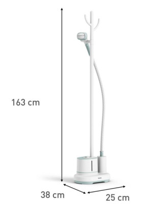 Відпарювач Tefal IT3274E1, White, 2000W, паровий удар 42 г/хв, об'єм бака для води 1400 мл, довжина шлангу 2 м, щільна текстильна щітка, термо-рукавичка, 2 затискачі для підвішування
