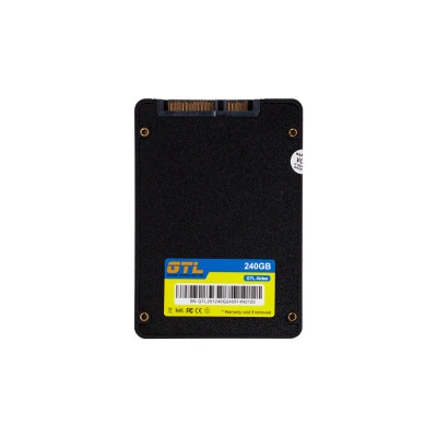 Твердотільний накопичувач SSD 240Gb, GTL Aides, SATA3, 2.5", 3D TLC, 520/420 МБ/с, Bulk (GTLAIDES240GBBK)