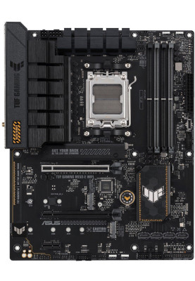 Материнська плата AM5 Asus TUF GAMING B650-E WIFI, B650, 4xDDR5, Int.Video (CPU), 4xSATA3, 3xM.2, 2xPCI-E 4.0 x16, 1xPCI-E 4.0 x1, Realtek 7.1, Realtek 2.5Gb, WiFi 6E, Bluetooth 5.3, 7xUSB 3.2 / 7xUSB 2.0, HDMI/DP, ATX