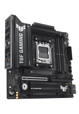 Материнська плата AM5 Asus TUF GAMING B850M-PLUS WIFI, B850, 4xDDR5, Int.Video (CPU), 4xSATA3, 3xM.2, 1xPCI-E 5.0 x16, 1xPCI-E 4.0 x1, ALC1220P, Realtek 2.5Gb, WiFi 6E, Bluetooth 5.3, 10xUSB 3.2 / 6xUSB 2.0, HDMI/DP, MicroATX
