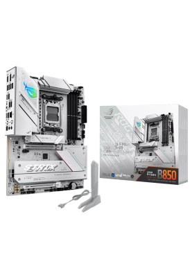 Материнська плата AM5 Asus ROG STRIX B850-A GAMING WIFI, B850, 4xDDR5, Int.Video (CPU), 2xSATA3, 4xM.2, 1xPCI-E 5.0 x16, 1xPCI-E 4.0 x16, ALC4080 + SV3H712, Intel 2.5Gb, WiFi 7, Bluetooth 5.4, 10xUSB 3.2 / 6xUSB 2.0, HDMI/DP, ATX
