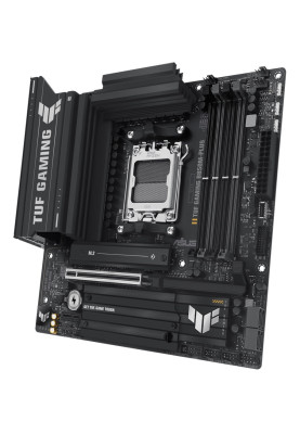 Материнська плата AM5 Asus TUF GAMING B850M-PLUS, B850, 4xDDR5, Int.Video (CPU), 4xSATA3, 3xM.2, 1xPCI-E 5.0 x16, 1xPCI-E 4.0 x1, ALC1220P, Realtek 2.5Gb, 10xUSB 3.2 / 6xUSB 2.0, HDMI/DP, MicroATX