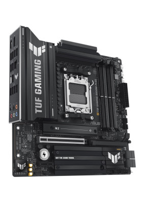Материнська плата AM5 Asus TUF GAMING B850M-PLUS, B850, 4xDDR5, Int.Video (CPU), 4xSATA3, 3xM.2, 1xPCI-E 5.0 x16, 1xPCI-E 4.0 x1, ALC1220P, Realtek 2.5Gb, 10xUSB 3.2 / 6xUSB 2.0, HDMI/DP, MicroATX