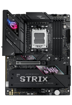 Материнська плата AM5 Asus ROG STRIX B850-E GAMING WIFI, B850, 4xDDR5, Int.Video (CPU), 4xSATA3, 5xM.2, 1xPCI-E 5.0 x16, 1xPCI-E 4.0 x16, ALC4080 + SV3H712, Realtek 5Gb, WiFi 7, Bluetooth 5.4, 10xUSB 3.2 / 8xUSB 2.0, HDMI/DP, ATX