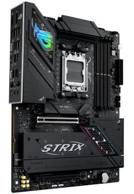 Материнська плата AM5 Asus ROG STRIX B850-F GAMING WIFI, B850, 4xDDR5, Int.Video (CPU), 2xSATA3, 4xM.2, 1xPCI-E 5.0 x16, 1xPCI-E 4.0 x16, ALC4080 + SV3H712, Intel 2.5Gb, WiFi 7, Bluetooth 5.4, 10xUSB 3.2 / 6xUSB 2.0, HDMI/DP, ATX