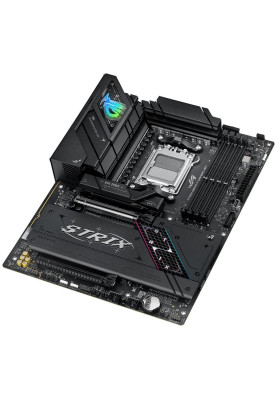 Материнська плата AM5 Asus ROG STRIX B850-F GAMING WIFI, B850, 4xDDR5, Int.Video (CPU), 2xSATA3, 4xM.2, 1xPCI-E 5.0 x16, 1xPCI-E 4.0 x16, ALC4080 + SV3H712, Intel 2.5Gb, WiFi 7, Bluetooth 5.4, 10xUSB 3.2 / 6xUSB 2.0, HDMI/DP, ATX