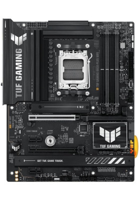 Материнська плата AM5 Asus TUF GAMING B850-PLUS WIFI, B850, 4xDDR5, Int.Video (CPU), 4xSATA3, 3xM.2, 1xPCI-E 5.0 x16, 1xPCI-E 4.0 x16, 2xPCI-E 4.0 x1, ALC1220P, Realtek 2.5Gb, WiFi 7, Bluetooth 5.4, 10xUSB 3.2 / 6xUSB 2.0, HDMI/DP, ATX