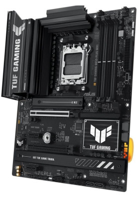 Материнська плата AM5 Asus TUF GAMING B850-PLUS WIFI, B850, 4xDDR5, Int.Video (CPU), 4xSATA3, 3xM.2, 1xPCI-E 5.0 x16, 1xPCI-E 4.0 x16, 2xPCI-E 4.0 x1, ALC1220P, Realtek 2.5Gb, WiFi 7, Bluetooth 5.4, 10xUSB 3.2 / 6xUSB 2.0, HDMI/DP, ATX