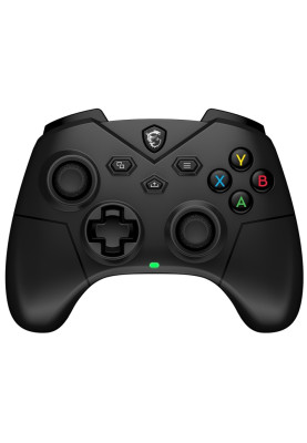 Геймпад MSI FORCE GC300, Black, бездротовий, Bluetooth / 2.4 GHz / Type-C, вібрація, 2-рівневі магнітні тригери, 2 задні кнопки, 600 mAh