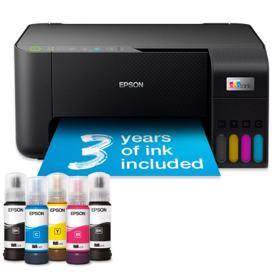 БФП струменевий колірний A4 Epson L3270, Black, WiFi, 5760х1440 dpi, до 33/15 стор/хв, USB, вбудовані СБПЧ, чорнило Epson 103 (C11CJ67434)