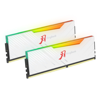 Пам'ять 16Gb x 2 (32Gb Kit) DDR5, 6400 MHz, KingBank Soarblade RGB, White, 32-39-39-89, 1.4V, з радіатором (K5.01.FLM5FD9301)