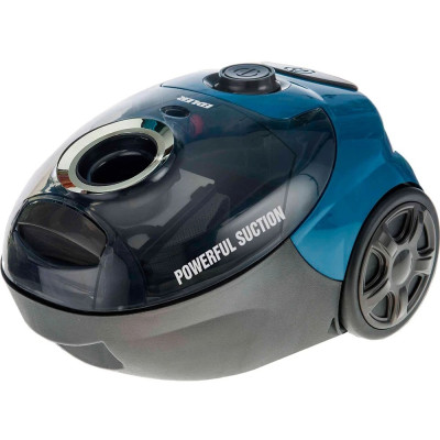 Пилосос Edler ED-1808BL, Black/Blue, 1400W, мішковий, об'єм пілезбірника 2л, багаторазовий мішок, насадки універсальна щітка підлога/килим, щілинна, 2 металеві трубки, шнур 3.2 м