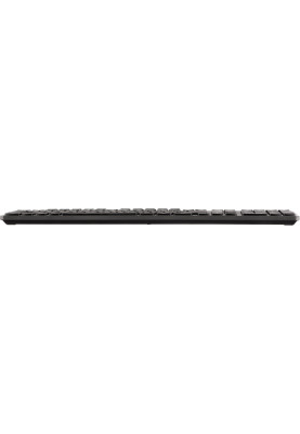 Клавіатура бездротова 2E KS280, Black, Bluetooth / 2.4GHz USB, 10 окремих мультимедійних клавіш, 1xAA, EN/UA (2E-KS280WBGR_UA)