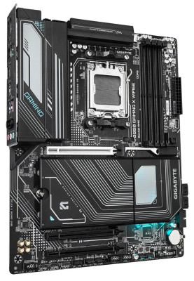 Материнська плата AM5 Gigabyte B850 GAMING X WIFI6E, B850, 4xDDR5, Int.Video (CPU), 4xSATA3, 3xM.2, 1xPCI-E 5.0 x16, 2xPCI-E 3.0 x16, Realtek 7.1, Realtek 2.5GbE, WiFi 6E, Bluetooth 5.3, 8xUSB 3.2 / 7xUSB 2.0, HDMI/DP, ATX