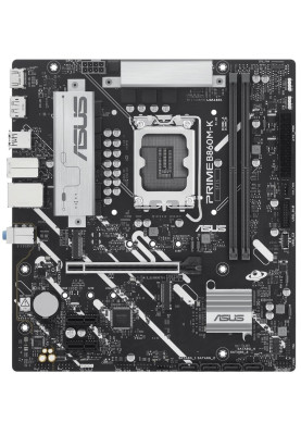 Материнська плата LGA1851, Asus PRIME B860M-K, B860, 2xDDR5, 1xPCI-E 4.0 x16, 2xPCI-E 4.0 x1, 4xSATA3, 2xM.2, Realtek 7.1, Realtek 2.5Gb, HDMI/DP, MicroATX