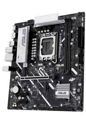 Материнська плата LGA1851, Asus PRIME B860M-K, B860, 2xDDR5, 1xPCI-E 4.0 x16, 2xPCI-E 4.0 x1, 4xSATA3, 2xM.2, Realtek 7.1, Realtek 2.5Gb, HDMI/DP, MicroATX
