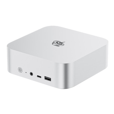 Неттоп Beelink SER8, Silver, Ryzen 7 8845HS (8x3.8-5.1 GHz), 32Gb DDR5 5600 MHz SO-DIMM (2/2), 1Tb SSD NVMe, 1xM.2 2280, Radeon 780M, WiFi 6, Bluetooth 5.2, GLan, 2xUSB 3.2, 2xType-C, HDMI/DP, Windows 11 Pro, кріплення VESA (9Y.EU3600834N10)