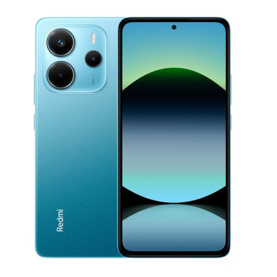 Смартфон Xiaomi Redmi Note 14 Ocean Blue, 2 Nano-SIM, 6.67" (2400х1080, 120 гц) AMOLED, MediaTek Helio G99-Ultra (8x2.2 GHz), RAM 8GB, ROM 256GB, MicroSD (Max 1Tb), GPS, Wi-Fi, BT, LTE, 4 Cam, Li-Ion 5500mAh, Android 14