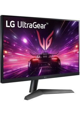 Монітор 23.8" LG 24GS60F-B, Black, WLED, IPS, 1920x1080, 16:9, 1 мс, 180 Гц, 240 кд/м², 1000:1, 178°/178°, DP/HDMI, Adaptive Sync, Nvidia G-Sync, 2 x 2 Вт, VESA 100x100
