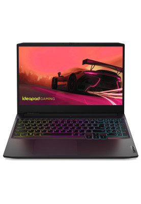 Ноутбук Lenovo ideapad Gaming 3 15ACH6, Shadow Black, 15.6" (1920x1080, IPS, 144 Гц), Ryzen 5 5500H (4x3.3-4.2 GHz), 16Gb DDR4 (2/2), 512Gb SSD NVMe, GeForce RTX 2050 (4Gb), WiFi 6, Bluetooth 5.1, Web, 1xType-C / 2xUSB 3.2, HDMI, 45 Wh, без ОС (82K20