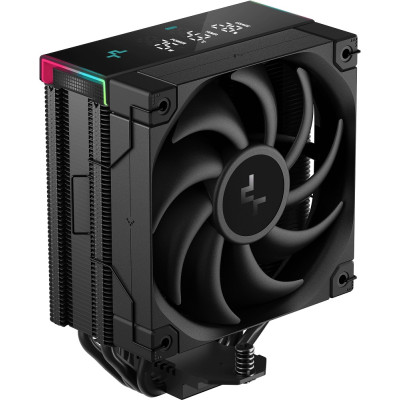 Кулер для процесора Deepcool AK400 DIGITAL PRO, Black, алюміній/мідь, 1x120 мм, LCD екран, для Intel 1851/1700/1200/115x, AMD AM5/AM4, висота 159 мм (R-AK400-BKAPMN-G)