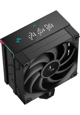 Кулер для процесора Deepcool AK400 DIGITAL PRO, Black, алюміній/мідь, 1x120 мм, LCD екран, для Intel 1851/1700/1200/115x, AMD AM5/AM4, висота 159 мм (R-AK400-BKAPMN-G)
