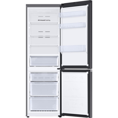 Холодильник Samsung RB34C670EB1/UA, Black, двокамерний, нижня мор. камера, No Frost, зовн. дисплей, загальний об'єм 355L, корисний об'єм 228L/112L, WiFi, A+, 185.3x59.5x65.8см