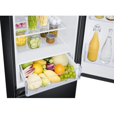 Холодильник Samsung RB34C670EB1/UA, Black, двокамерний, нижня мор. камера, No Frost, зовн. дисплей, загальний об'єм 355L, корисний об'єм 228L/112L, WiFi, A+, 185.3x59.5x65.8см