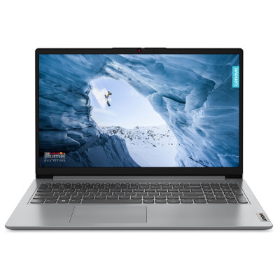 Ноутбук Lenovo ideapad 1 15IAU7, Cloud Grey, 15.6" (1920x1080, IPS, 60 Гц), Core i5-1235U (10x1.3-4.4 GHz), 16Gb DDR4, 512Gb SSD NVMe, Iris Xe Graphics, Web, WiFi 6, Bluetooth 5.2, 1xType-C / 1xUSB 3.2 / 1xUSB 2.0, HDMI, 42Wh, без ОС (82QD00JARA)