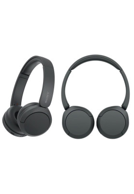 Навушники Sony WH-CH520, Black, Bluetooth, USB Type-C, вбудований мікрофон, кабель 1.2 м, радіус дії до 10 м, час роботи до 40 год