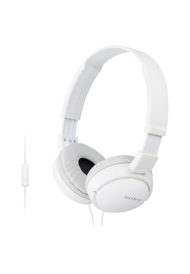 Навушники Sony MDR-ZX110AP, White, Mini jack, мікрофон на дроті, 98 дБ, кабель 1.2 м