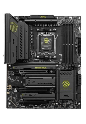Материнська плата AM5 MSI MAG X870E TOMAHAWK WIFI, X870E, 4xDDR5, Int.Video (CPU), 4xSATA3, 4xM.2, 1xPCI-E 5.0 x16, 1xPCI-E 4.0 x16, 1xPCI-E 3.0 x16, ALC4080, 8126VB, WiFi 7, Bluetooth 5.4, 13xUSB 3.2 / 8xUSB 2.0, HDMI/2xType-C, ATX