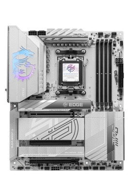 Материнська плата AM5 MSI MPG X870E EDGE TI WIFI, X870E, 4xDDR5, Int.Video (CPU), 4xSATA3, 4xM.2, 1xPCI-E 5.0 x16, 1xPCI-E 4.0 x16, 1xPCI-E 3.0 x16, ALC4080, 8126VB, WiFi 7, Bluetooth 5.4, 13xUSB 3.2 / 8xUSB 2.0, HDMI/2xType-C, ATX