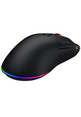 Миша бездротова Hator Pulsar 3, Black, Bluetooth / 2.4 GHz / USB, кабель 1.8 м, оптична (сенсор PixArt PMW 3311), 12000 dpi, RGB підсвічування, перемикачі HATOR Optical 100M, акумулятор 600 mAh (HTM630)