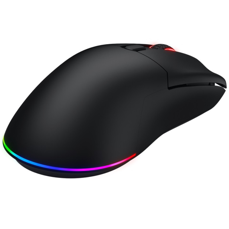 Миша бездротова Hator Pulsar 3, Black, Bluetooth / 2.4 GHz / USB, кабель 1.8 м, оптична (сенсор PixArt PMW 3311), 12000 dpi, RGB підсвічування, перемикачі HATOR Optical 100M, акумулятор 600 mAh (HTM630)