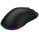 Миша бездротова Hator Pulsar 3, Black, Bluetooth / 2.4 GHz / USB, кабель 1.8 м, оптична (сенсор PixArt PMW 3311), 12000 dpi, RGB підсвічування, перемикачі HATOR Optical 100M, акумулятор 600 mAh (HTM630)
