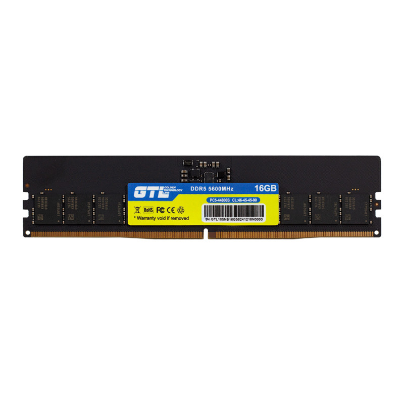 Пам'ять 16Gb DDR5, 5600 MHz, GTL, CL46, 1.1V (GTL16D556BK)