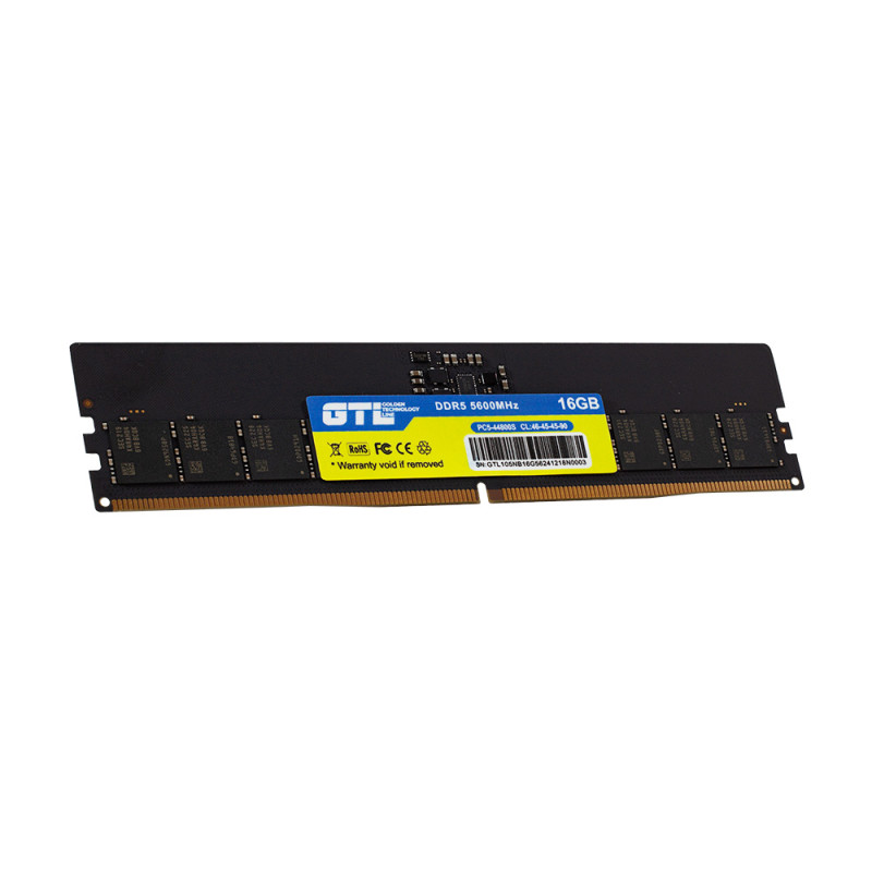 Пам'ять 16Gb DDR5, 5600 MHz, GTL, CL46, 1.1V (GTL16D556BK)