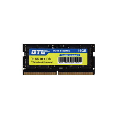 Пам'ять SO-DIMM, DDR5, 16Gb, 5600 MHz, GTL, 1.1V, CL46 (GTLSD16D556BK)