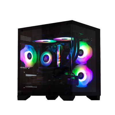 Комп'ютер GTL Gaming 75R78BR (R5-7500F / B650 / 32G DDR5 / RX 7800XT-16 / 2TB / mATX / 700W / WiFI / No OS) (GTLAGB753A78P2M7_B6R) Black RGB
