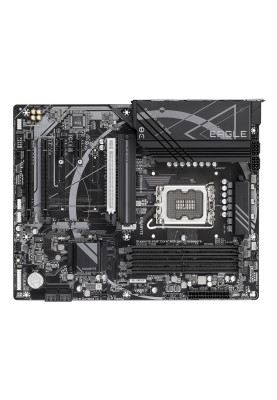 Материнська плата LGA1700, Gigabyte Z790 EAGLE, Z790, 4xDDR5, Int.Video(CPU), 4xSATA3, 3xM.2, 1xPCI-E 5.0 x16, 1xPCI-E 4.0 x16, 1xPCI-E 3.0 x16, 2xPCI-E 3.0 x1, Realtek 7.1, Realtek 2.5GbE, 9xUSB 3.2 / 6xUSB 2.0, HDMI/DP, ATX